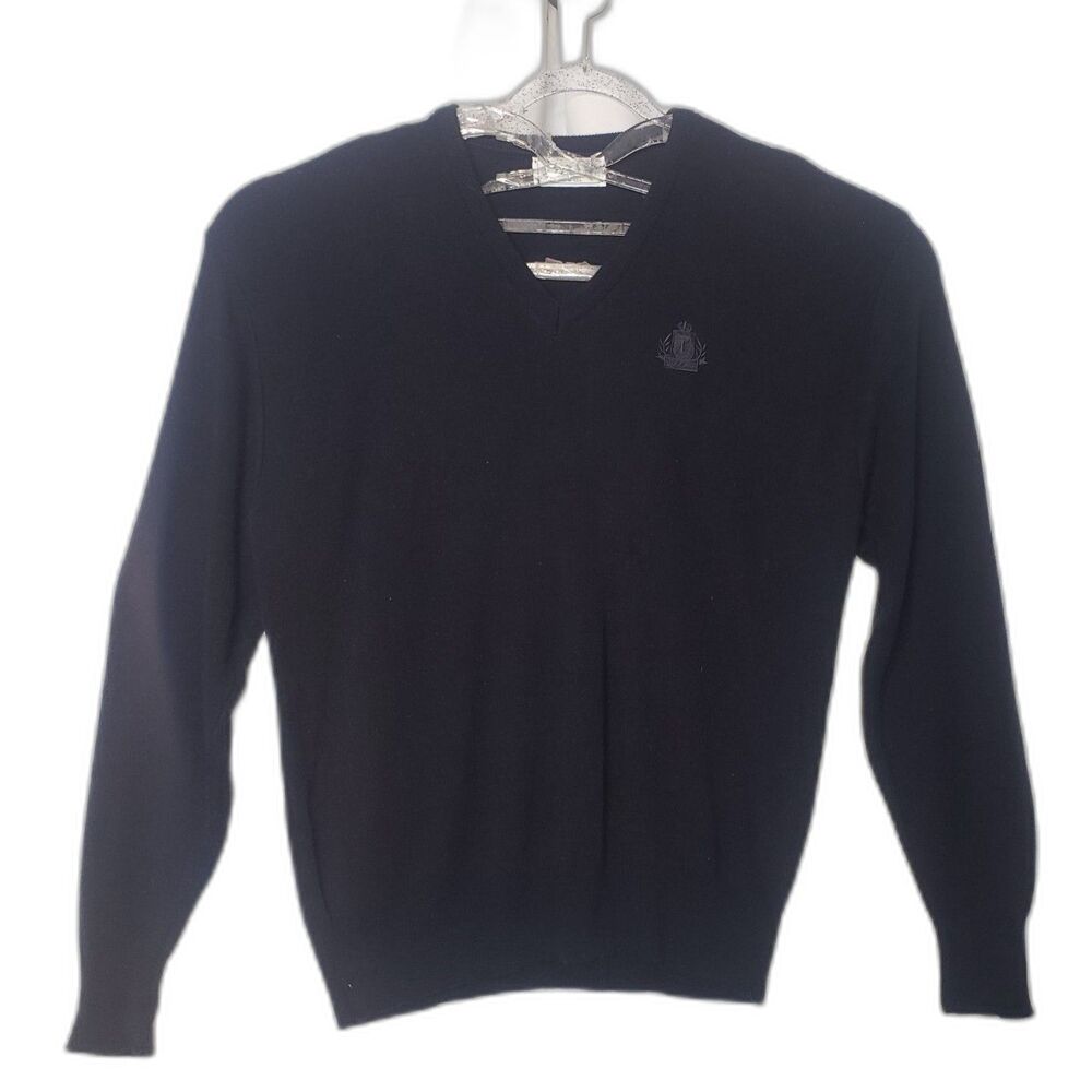 IZOD Navy Blue V Neck Sweater Mens Size Large